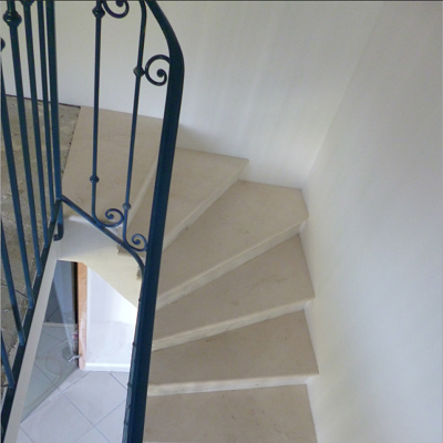 Le haut de l'escalier