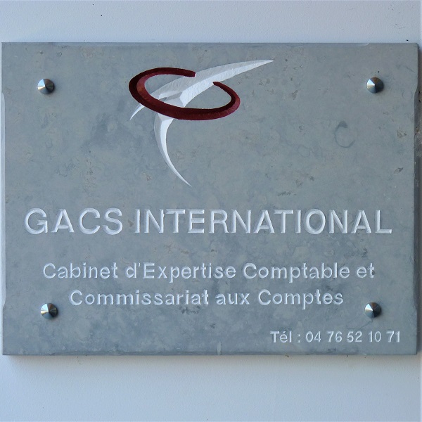 Plaque d'entrée GACS